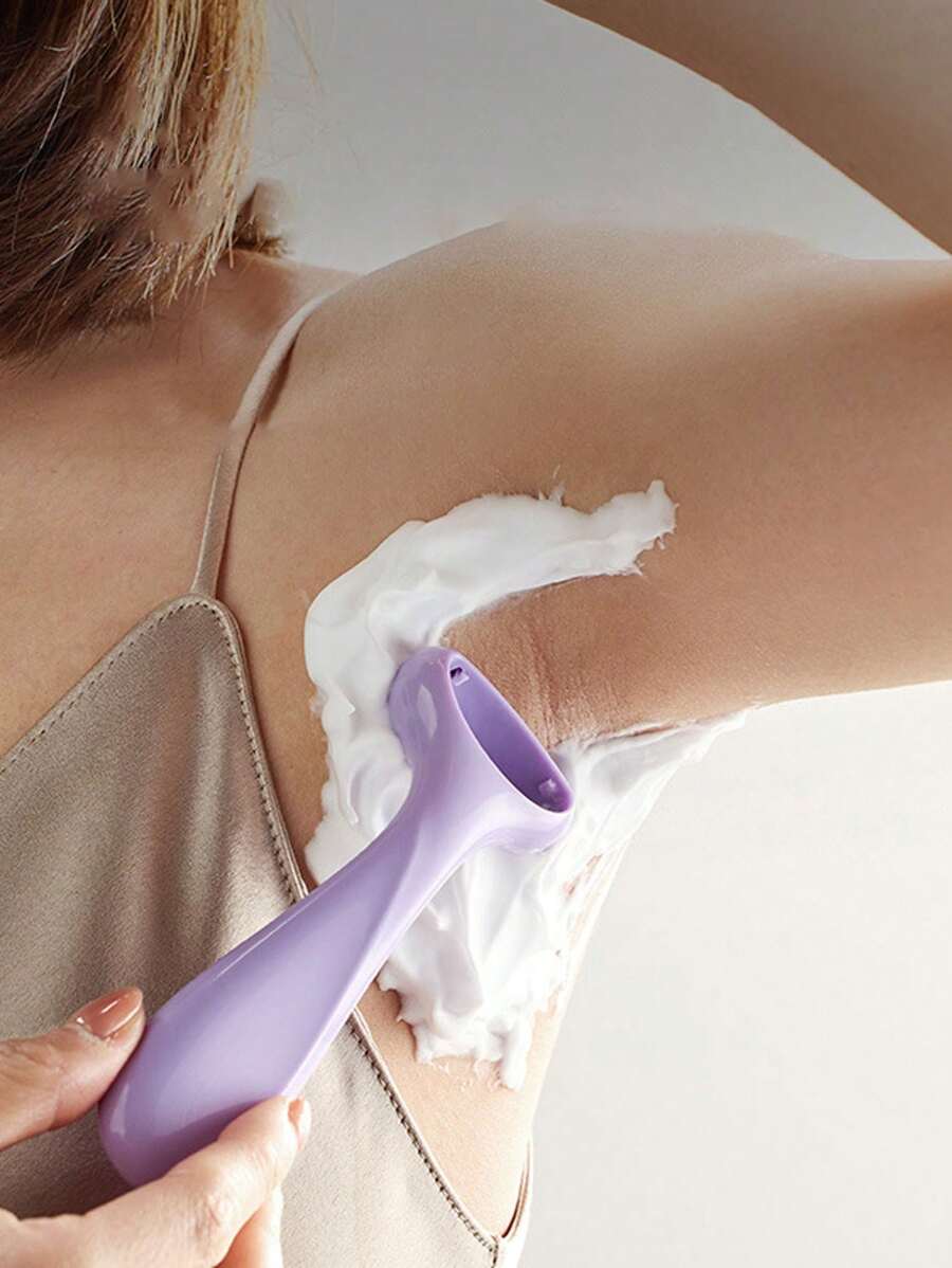 1 件女士手动腋下脱毛器，小巧便携剃毛器 - 彩色 - 查看 1