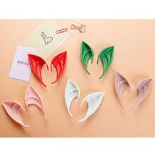 2 piezas Orejas de hada para disfrazarse, accesorios de látex con orejas puntiagudas para fiestas, bailes, disfraces, accesorios para fiestas