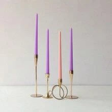 4pcs/Gradient Color Candle Set For Wedding, Festival, Candlelight Dinner, Home Decoration ,Customized Candles Are The Best Gift For Mothers And Loved Ones,30.5cm Long Pole Candle,Room Decor,Gifts Birthday Graduation
