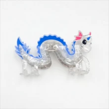 1 件亚克力爪龙时尚有趣卡通动物发夹，头后头饰带卷发配件 - 藍色 - 查看 7