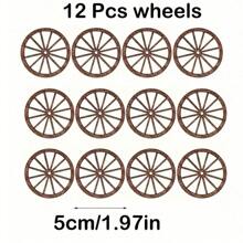 12 Bánh Xe Ngựa Mini Cho Các Bữa Tiệc Theo Chủ Đề Phương Tây - Đồ Trang Trí Bàn Bằng Gỗ, Đồ Trang Trí Đám Cưới & Rodeo Ngựa Phong Cách Cổ Điển Đồ Trang Trí Nhà Cửa, Không Cần Điện - Nhiều màu - Xem 14