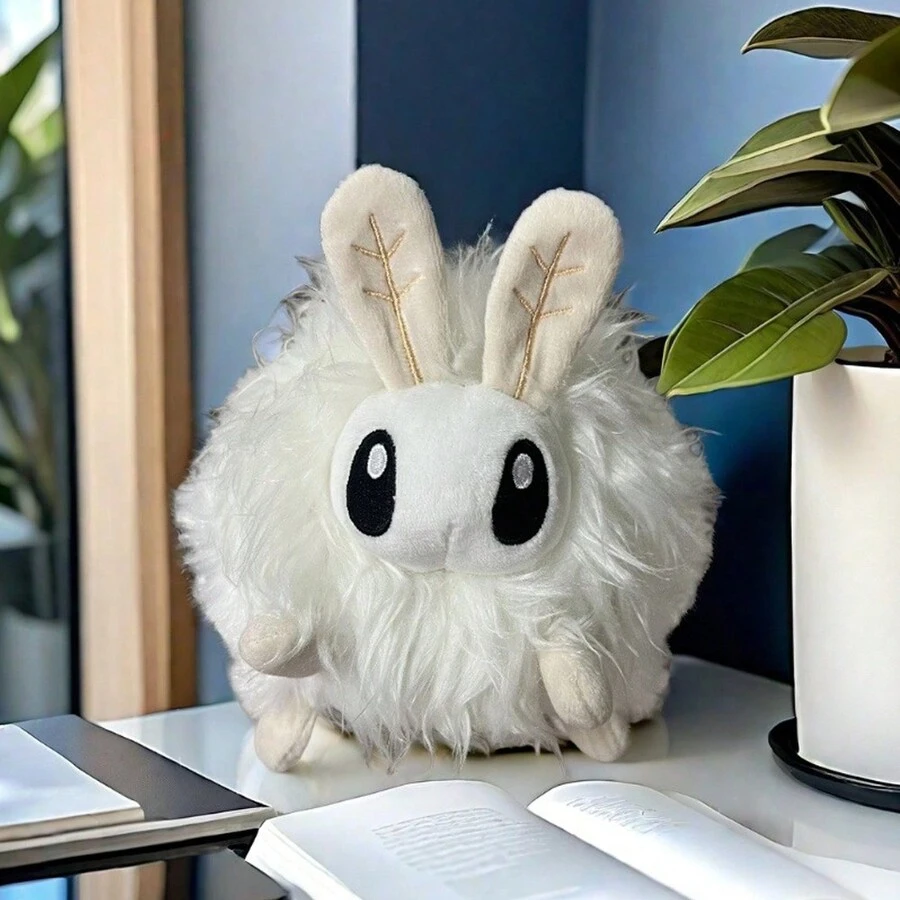 1pc Đồ chơi nhồi bông hình bướm đêm Poodle dễ thương Trang trí nhà Quà tặng Giáng sinh hoàn hảo - trắng - Xem 1