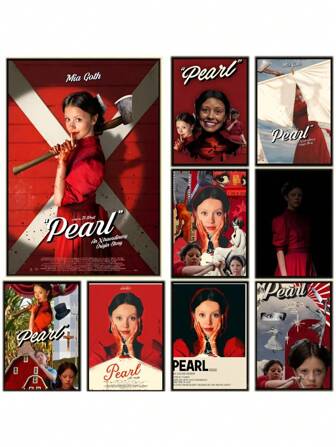 1pc Horror Film Pearl Poster Wall Art Canvas Posters And Prints Home Bedroom Decor Living Room Decoration No Frame