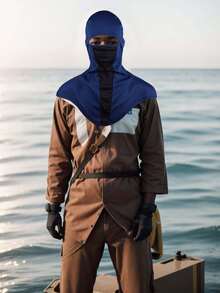 1 Gói Mũ trùm đầu chống nắng chống tia UV mùa hè Balaclava thoáng khí che toàn đầu cho nam nữ đi xe máy đạp xe câu cá - Xanh đậm - Xem 3