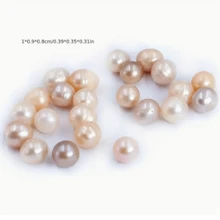 Manza 6-10mm Non Porous Freshwater Pearl Style Loose Pearl - Natural Pearl Material - Pink - View 2