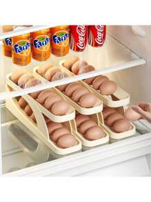 Egg Holder Rolling Tray Organizer 2 Tiers - Nhiều màu - Xem 3