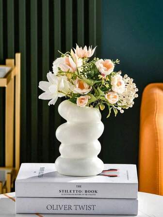 1 pieza Maceta de plástico con diseño geométrico nórdico creativo, jarrón minimalista, adecuado para la decoración de la sala de estar, un excelente regalo para los amantes de las plantas