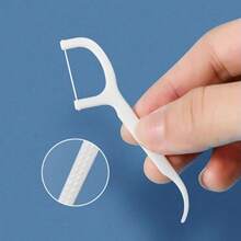 100/600支超薄顺滑一次性牙线家用包装牙签便携袋装口鼻护理工具口腔清洁 - 彩色 - 查看 7