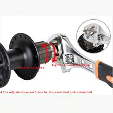 Mountain Bike Cassette Lockring Removal Tool, Hex Wrench For Road Bike, Bicycle Maintenance Tool - Silver - View 5