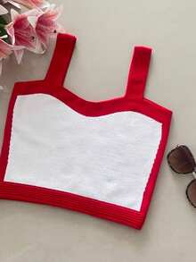 Cropeed Tank Top In Modal Fabric - Đỏ - Xem 1
