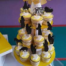 18 chiếc Đầu Cupcake hình Chúa Jesus mừng sinh nhật Lấp lánh Đồ gắp Cupcake hình Chúa giáng sinh Đồ trang trí bánh Giáng sinh theo chủ đề Chúa giáng sinh Đồ dùng tiệc Giáng sinh Màu đen - màu đen - Xem 5
