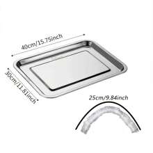 100 Stücke gewerbliche Lebensmittelverpackungsfolie zum Wegwerfen, geeignet für Restaurants & BBQ Geschäfte - Extra große Größe, passt zu Standard-Schüsseln & Tellern, für den Außenbereich, Camping