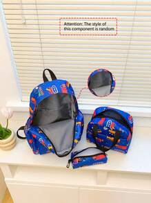 3pcs set  School Bags for Girls Schoolbag Large Capacity Boys Printing School Backpack Set Rucksack Bagpack Kids Cute Book Bags