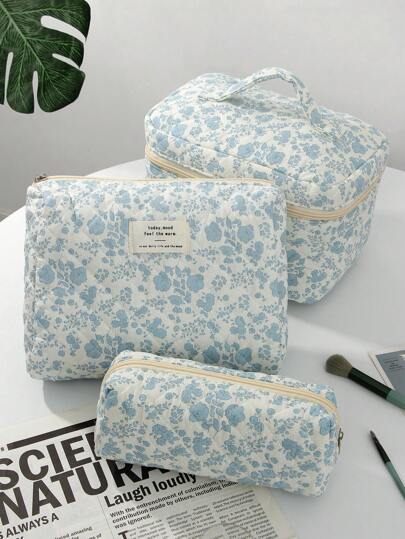 1 PC White Orchid Quilted White Zipper Bag Make Up Bag, Fashionable And Casual Large Capacity Portable Zipper Makeup Bags, Travel Storage Stationery Storage, Vacation Essentials Cosmetic Bags For Pouch Pads, Wired Earphones, Earpods, Headphones, Charger, Lipsticks, Cosmetics, Perfume, Skin Care And Beauty Products, Home Decor, Keys, Makeup Bag, Desk Organiser, Makeup Bag, Makeup Bags, Small Makeup Pouch, Christmas Gifts, Pouch, Gifts Pouch / Small Handbag, Makeup Organizer, Mini Pouch, Large Capacity Pouch, Gifts Christmas Gifts, Gift Ideas For Women