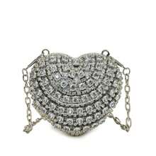 Mini Party Bag HeartelegantZinc Alloywedding - Bạc - Xem 2