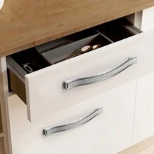 Fanruier 5pcs Elegant Rhinestone Crystal Drawer Handles - European Style Aluminum Alloy, Perfect For Kitchen Cabinets & Cupboards - Multicolor - View 6