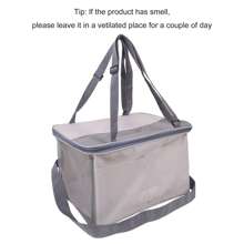 1pc Pet Car Carrier Bag, Fashionable Cat Bag, Portable Foldable Pet Car Seat Carrier
