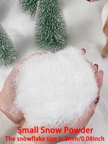 Artificial Snow Realistic Artificial Artificial Snow Powder For Scene Layout And Holiday Decoration, For White Photo Background, Fake Snow Decoration, Holiday Fake Snow Set, Suitable For Holiday Family Gathering Indoor And Outdoor Atmosphere Decoration (20/100/300/500g) Best Gifts Birthday Graduation