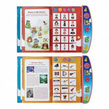 Englische E-Book Sprechbücher zum Lesen mit dem Finger für Kinder, Bildungsspielzeug. Inhalt umfasst: Englisches Buchstaben, Zahlen, Früchte, Tiere, Fahrzeuge, Beziehungen, Instrumente, Musik, Kinderreime. Benötigt 3 AA-Batterien (nicht enthalten)