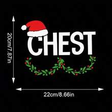 2 包圣诞节熨烫热转印补丁，涤纶，节日 DIY 服装装饰，适用于 T 恤、牛仔裤、背包、可洗贴花、混合颜色、缝纫和工艺品 - 彩色 - 查看 4