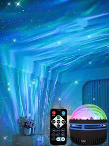 1 件 LED 星空投影仪、带多种星云模式的星系灯、遥控太空宇航员投影仪、卧室星系投影仪、天花板星空夜灯、房间装饰、派对 - 多色 - 查看 11
