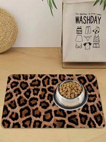 1 قطعة حصيرة تغذية للحيوانات الأليفة 100% ماصة، سهلة التنظيف، مناسبة للكلاب والقطط - حصيرة طعام وماء مانعة للانزلاق ومقاومة للماء، بتصميم مطبوع إبداعي، وسادة مثالية لصينية الطعام والماء، حصيرة تغذية متعددة الأغراض للكلاب والقطط - متعدد الألوان - مشاهدة 1