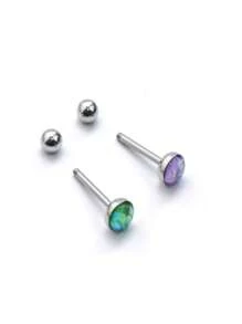 1pc Hypoallergenic 316L Titanium Steel Tongue Barbell, Fish Scale Gradients, 8/10/12/14/16mm Length, 7mm Diameter, 5mm Ball, 14G, Body Jewelry Piercing