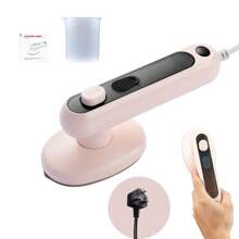 1pc Mini Iron - Portable Garment Steamer, Fast Heating, Ultra-Light, Essential For Travel, College Dorms, Home, Clothing Iron (Green, Pink) - UK Plug(220-240V) - View 17