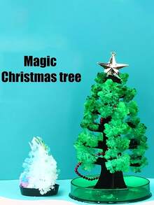 Magical Growing Christmas Tree - Water Activated Crystal Paper Christmas Tree For People - Perfect Holiday Decorations And Gifts For All Seasons - Multicolor - View 1