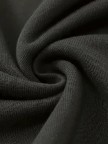 Große Größen Personalisierter lässiger langärmliger Rundhals-Hoodie für Damen, personalisierte Anpassung mit Ihren Lieblingsfotos (Selfies/Idole/Text/Paar/Haustiere/Anime), Damen Herbst Top, Schwarzes Top