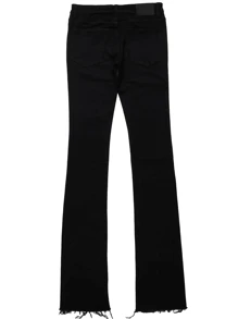 Men's Streetwear Skinny Jeans - Solid Color, Elastic, Fashion Fit