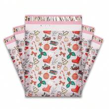 10pcs/20pcs 10x14" Poly Mailers With Holiday Tree Design, Self-Seal Envelopes, In-Line Skate Wheel Type, Durable PP Material For Secure Shipping And Packaging