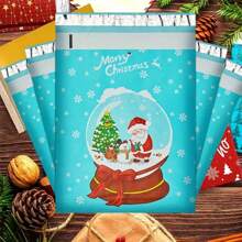 10pcs/20pcs 10x14" Poly Mailers With Holiday Tree Design, Self-Seal Envelopes, In-Line Skate Wheel Type, Durable PP Material For Secure Shipping And Packaging