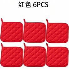 2pcs/4pcs/6pcs Heat Resistant Pad, Suitable For Microwave To Take Out Plates Or Bowls, Prevents Tables & Tablecloths From Being Burnt