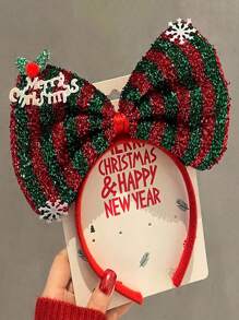 Shiny Sequins Christmas Headband - Lovely Fabric Hairband For Women, Suitable For Holiday Party And Gift - Multicolor - View 8