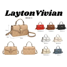 LaytonVivian Prestige Edition Elegant Women's Bag: Chinese Trunk Style, Multiple Compartments, Reinforced Hand Strap, Perfect For A Sophisticated And Versatile Look. - Vàng - Xem 2