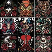 Bộ tranh kim cương nghệ thuật 5D DIY Dark Series, tranh kim cương đầy đủ với nghệ thuật kim cương, và ý tưởng quà tặng độc đáo cho bạn bè và gia đình - Nhiều màu - Xem 1