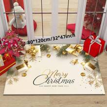 1 件圣诞地毯圣诞老人和雪人门垫防滑吸水地毯，节日装饰印花地垫家居浴室装饰户外地毯门垫秋季装饰浴室配件返校入口装饰 - 6 - 查看 5