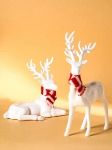 Ornament de agățat decor acrilic cu ren, figurină acrilică pentru cadou de Crăciun, ren de cristal, Crăciun