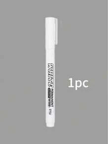 White Bullet-Shaped Permanent Marker, Quick Drying, Waterproof Oil-Based Paint Pen For Tire Painting, Marking, Signing, Student Use - Multicolor - View 12