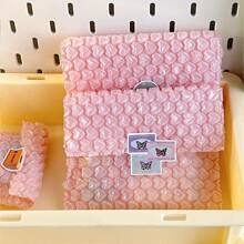15 piezas Bolsa de regalo con forma de corazón romántico. Bolsa de embalaje de seguridad a prueba de golpes y caídas. Bolsas de protección para joyas, fotos, postales, tarjetas de felicitación. Bolsas de empaquetado para cosméticos. Bolsas de burbujas para descomprimir, para Navidad y San Valentín