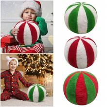 情人节装饰品、温馨物品、情人节礼物靠垫套、枕头套 1 件毛绒蓬松红绿柔软蓬松糖果球抱枕 - 均碼 - 查看 7