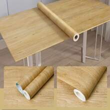 1 Roll Chinese Wood Grain Self-Adhesive Wallpaper, Peelable And Removable, Contact Paper For Tables, Cabinets, Waterproof & Movable For Living Room, Kitchen, Bedroom, Furniture Makeover, Autumn Decor,Renovation Stickers Peel Wall Panels,Wall Paper, Wallpapers,Spring Decoration Items Refresh Your Home,Rama Decoration Stickers