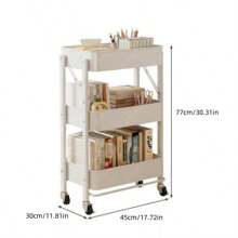 Étagère de rangement de cuisine pliable, panier à légumes sur plusieurs niveaux, support organisateur mobile portable pour articles de bébé