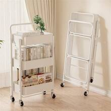 Étagère de rangement de cuisine pliable, panier à légumes sur plusieurs niveaux, support organisateur mobile portable pour articles de bébé