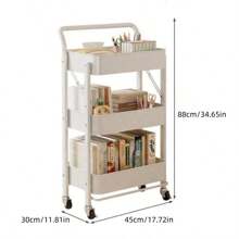 Étagère de rangement de cuisine pliable, panier à légumes sur plusieurs niveaux, support organisateur mobile portable pour articles de bébé
