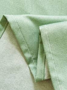 Bộ 2/3 ga trải giường trẻ em in họa tiết, bộ vỏ gối ga trải giường, ga trải giường họa tiết hoa hướng dương, có thể giặt và giặt bằng máy, trở lại trường học - màu xanh lá - Xem 3