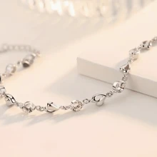 925 Sterling Silver Tennis Bracelet With Zirconia Inlay, Perfect For Daily Wear And Special Occasions - White - View 5