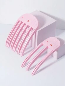 2 件大号和小号塑料增发夹 - 无褶皱、蓬松刘海和发根造型工具，可打造更浓密的发型 - 彩色 - 查看 8