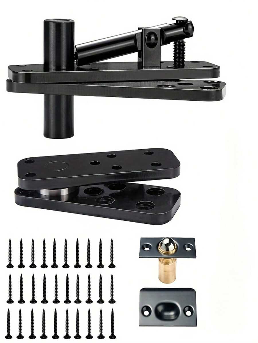 Premium Hidden Door Pivot Hinges 360 Degree Rotation, Invisible